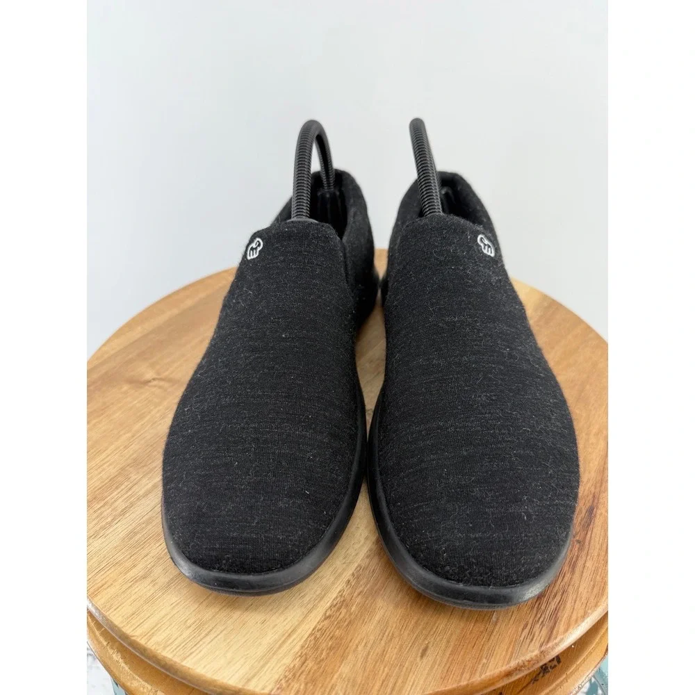 Merinos Women Black Wool Slip On Sneakers Comfort Walking‎ Shoes Size 9 EU 39.5